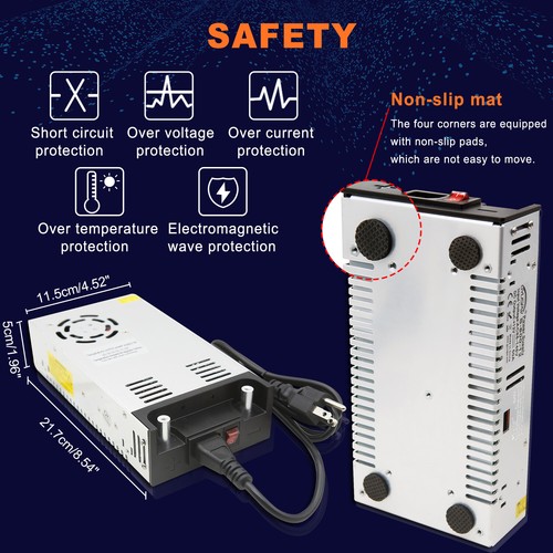 AC 220V To DC 12V 25A-50A 300A-600W Industrial Transformer Switch Power Supply - Picture 4 of 22