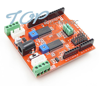A3967 Dual Stepper Motor Driver Shield Module two-channel IO PWM CNC 3.3V 5V
