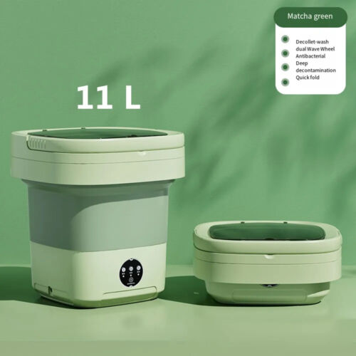 6L 11L Folding Portable Washing Machine Big Capacity with Spin Dryer Bucket Mini