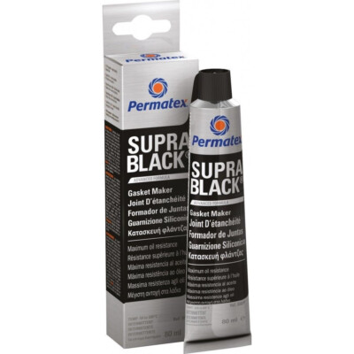 Permatex SUPRA BLACK Hochtemperatur Flächendichtung SILIKON 80mg Dichtung # NEU