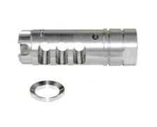 1/2x28 TPI , 5/8x24 TPI Thread Stainless Steel Competition Muzzle Brake