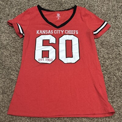 NFL Kansas City Chiefs Women s M Red T Shirt Cotton A44