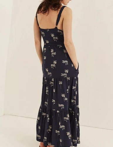 Fat Face Nita Foil Palm Tree Soft Feel Jersey Long Dress Size 10 BNWT RRP £49.50 - Picture 5 of 13