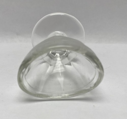 Vintage Clear Glass Eye Wash Cup 8 Paneled Pedestal 2 3/8" tall "20" on Bottom - Picture 17 of 20