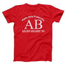 Alpha Beta Adams Atoms College  Revenge Of The Nerds Red Basic Men's T-Shirt