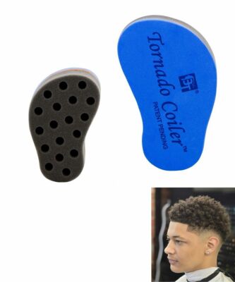 Tornado Coiler Hair Twist Brush Sponge Locking Afro Curl Barber Dreads Coil Mini