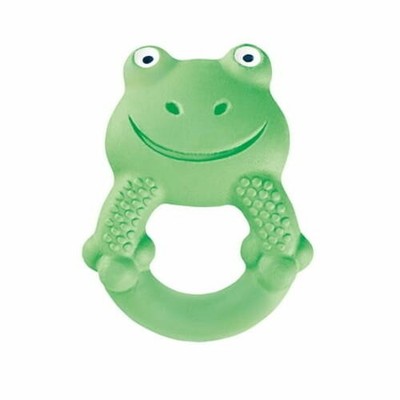 2PK MAM Max The Frog Natural Rubber Teether Toy 4+ Months Baby Friends