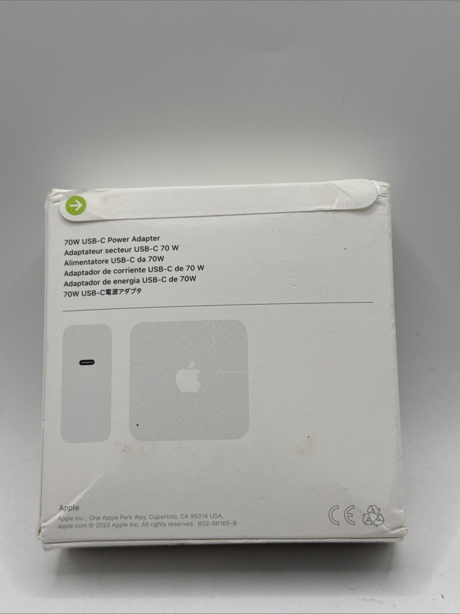 Genuine Apple 70W USB-C Power Adapter MacBook Air iPad iPhone