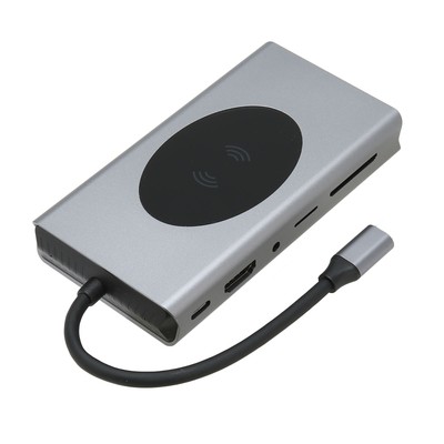 13 In 1 Type C Hub Type C To HD Multimedia Interface VGA 5 USB3.0 Memory Car Fit