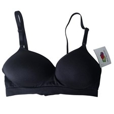 Fruit Of The Loom Tshirt Ready Bra Black Wireless Adjustable Padded Lifting 36B