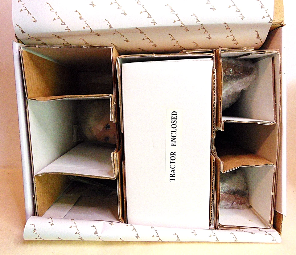 Danbury Mint  John Deere "Billy" Porcelain Doll + Tractor Collection New In Box - Image 2 of 4