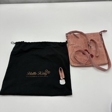 Borsa a tracolla Takechi x Hello Kitty in pelle di coccodrillo rosa Japan Lim...