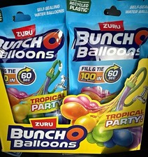 ZURU Bunch O Balloons Tropical Party Self-Sealing Water Balloons 100 Pack