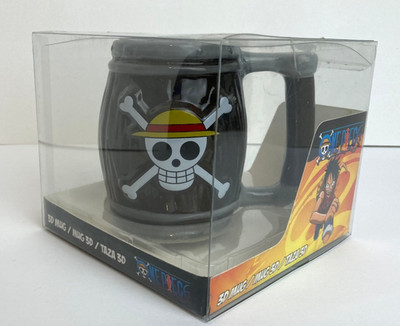 ONE PIECE COFFEE MUG CUP  PIRATE BARREL 3D NEW IN BOX COLLECTABLES