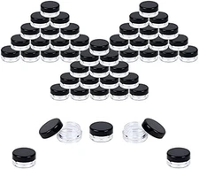 Sample Containers Lip Balm Mini Jars with Lids 50pk