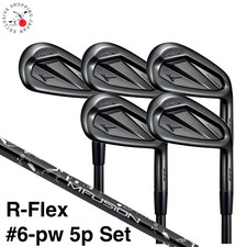 Mizuno JPX 925 Hot Metal Black Iron 6-pw 5p Set R-Flex 22 MFUSION i Graphite RH