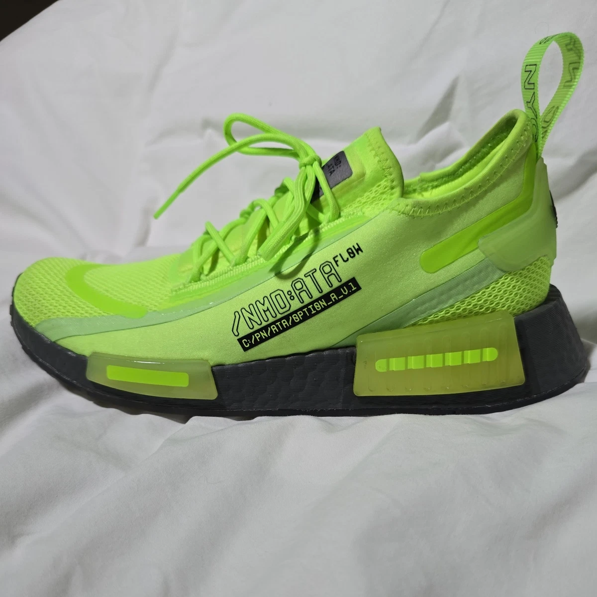 adidas gazelle silver green womens Adidas NMD R1 V2 Signal Green Shoes (Size 42/42.5)