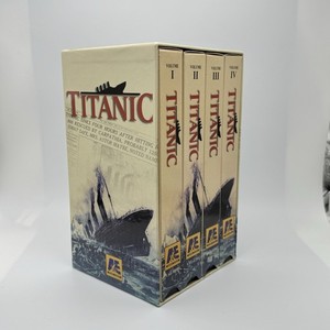 Titanic Box Set A & E Home VHS Four Volumes Educational Tapes 1984 200 Minutes