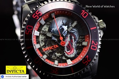 Extreme RARE Invicta MARVEL VENOM 0030/3000 Ltd Ed 47mm Black AUTOMATIC Watch
