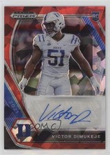 2021 Panini Prizm Draft Picks Red Ice Victor Dimukeje #DPA-VDI Auto 0i5i