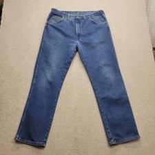 Vintage Wrangler Jeans Men’s 38x32 Made In USA Straight Leg Denim
