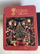 1995 Hallmark Springbok Victorian Santas 500 Piece Jigsaw Puzzle Red Tin