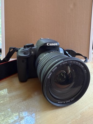 Canon EOS Rebel T5i with Sigma 17-50mm f/2.8 EX HSM lens