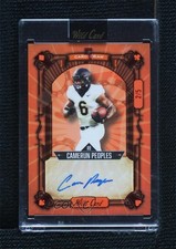 2023 Wild 5 Card Draw Red Foil - Orange 2/5 Camerun Peoples Rookie Auto RC v9t. rookie card picture