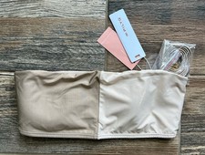 NWT PilyQ Sandstone Two Tone Bandeau S