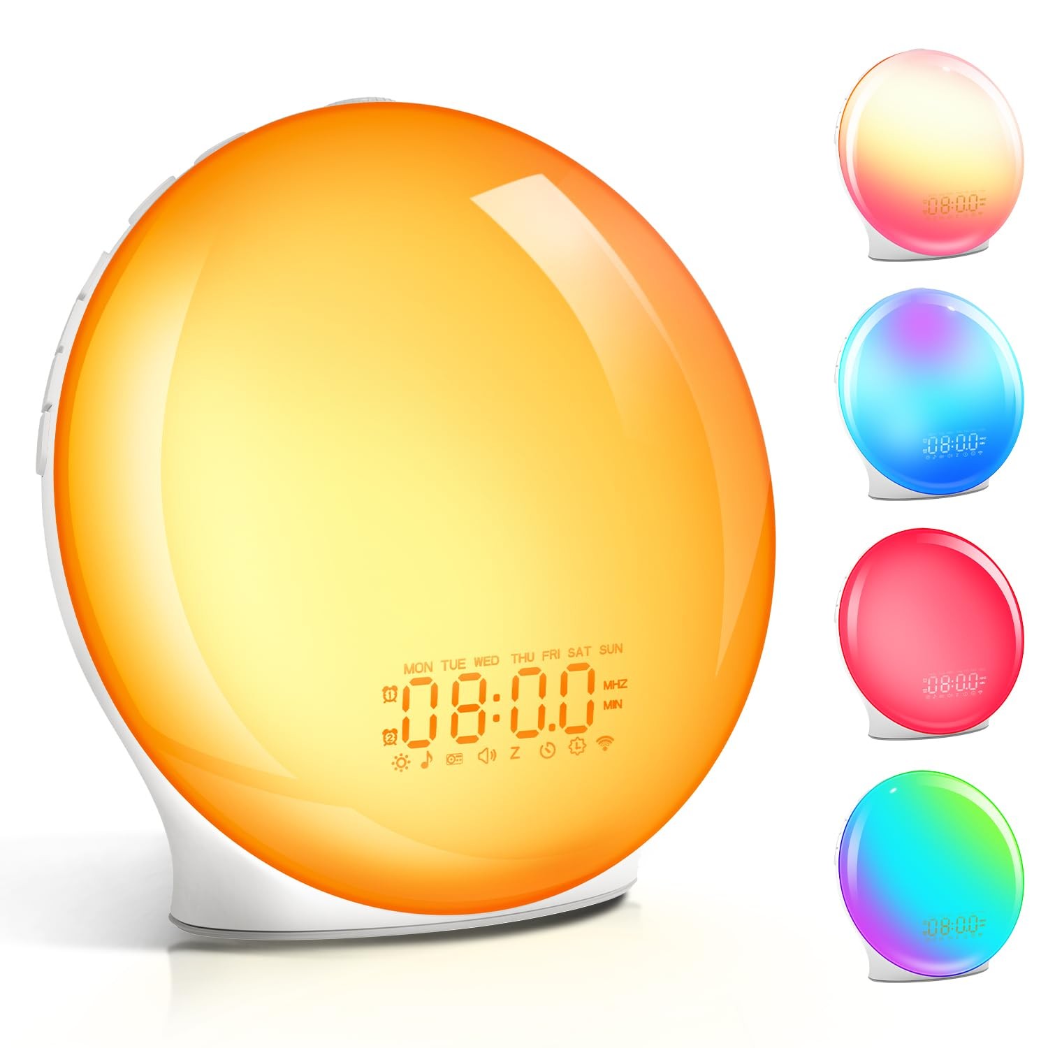 Smart Sunrise Alarm Clock with Bluetooth Music & Custom Alarms-image