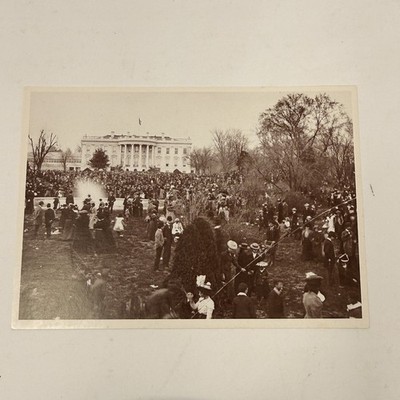 Easter Egg Roll 1900 at White House National Archives and Records Postcard WA DC