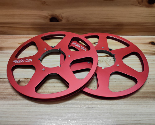 One Pair Red 10.5'' Aluminium tape reel for Revox Reel To Reel tape recorder