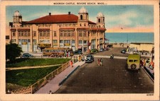 1944 Moorish Castle Revere Beach Mass Ma Massachusetts Postcard