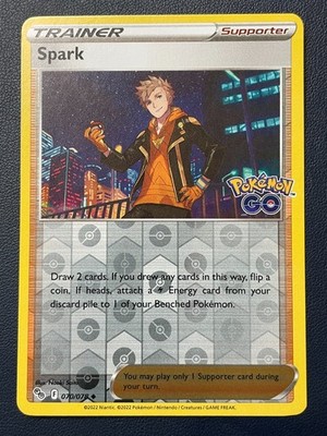 1x Spark 070/078 Pokemon Go Pokemon TCG Reverse Holo pack fresh free shipping