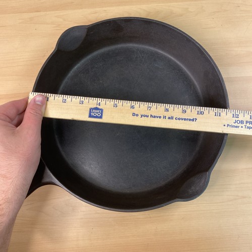 Griswold No. Vintage Sartén de hierro fundido 10 capas planas con logotipo pequeño - Imagen 11 de 12