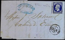 LAC N°14 Bleu noir CAD 1856 AGEN LOT ET GARONNE PC 9