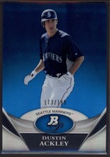 2011 Dustin Ackley Bowman Platinum Blue Refractor    RC 173/199 #BPP32 (F1502)