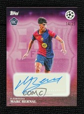 2024 Topps Simplicidad UEFA Club Competitions Pink 14/25 Marc Bernal Auto 0oc7