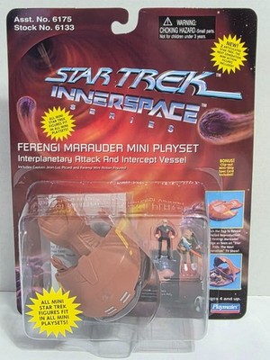 FERENGI MARAUDER INTERPLANETARY MINI PLAYSET STAR TREK PLAYMATES INNERSPACE 1995