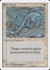 MTG Blue Ward Unlimited Edition Uncommon NM