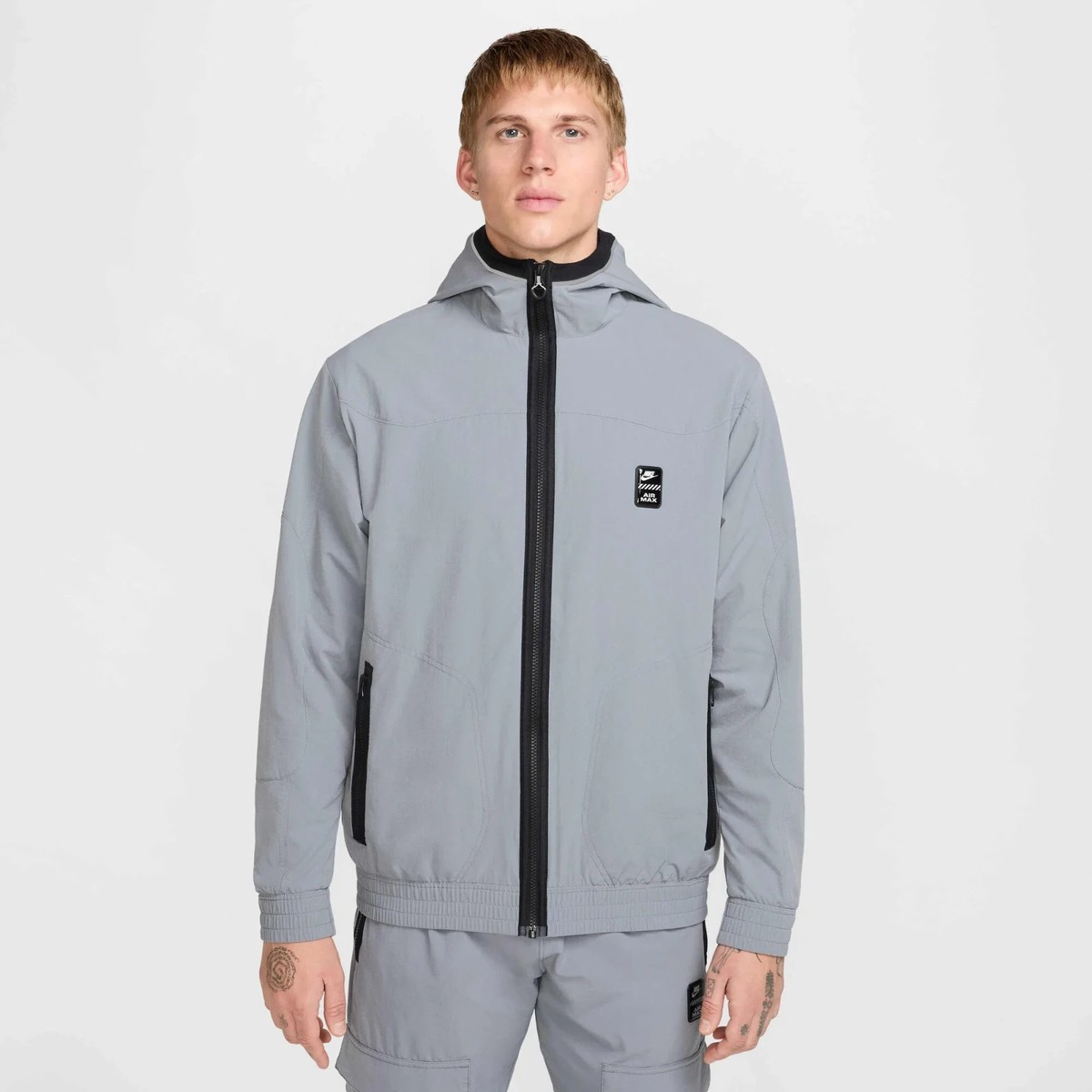 Nike NSW Air Max 95 Woven Jacket Gray M Men's Nike Sportswear Air
