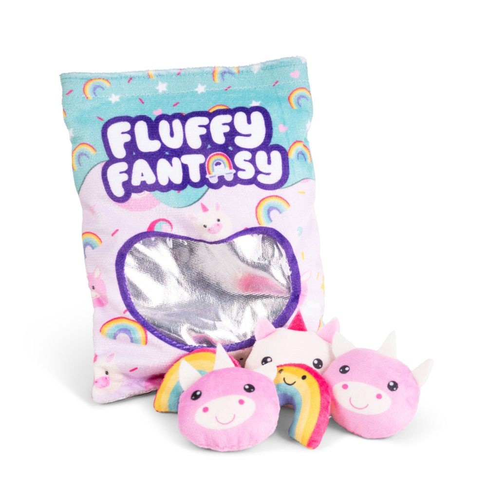 Fluffy Fantasy Rainbows & Unicorns Squishy Snacks - Sensory Toy by Keycraft