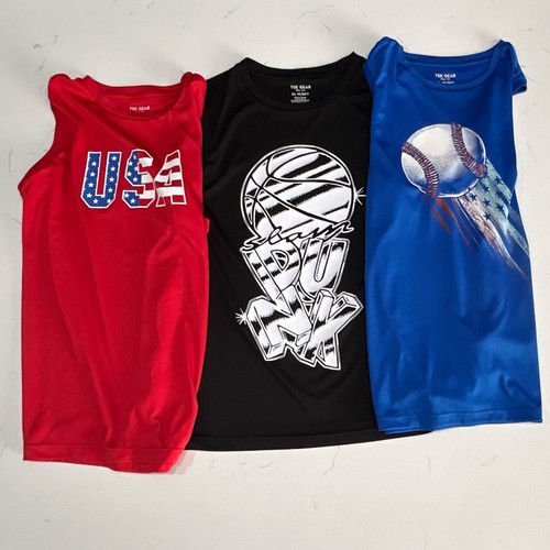 Set of 3 - Exc. Cond! TEK GEAR Boys XL Husky Sports Tanks