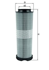 MAHLE Luftfilter LX 1020 Filtereinsatz für MERCEDES KLASSE W204 W203 CL203 S204