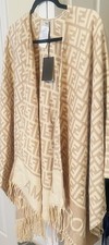 NWT Fendi Shawl Scarf Creamy Luxury Cashmere Blend