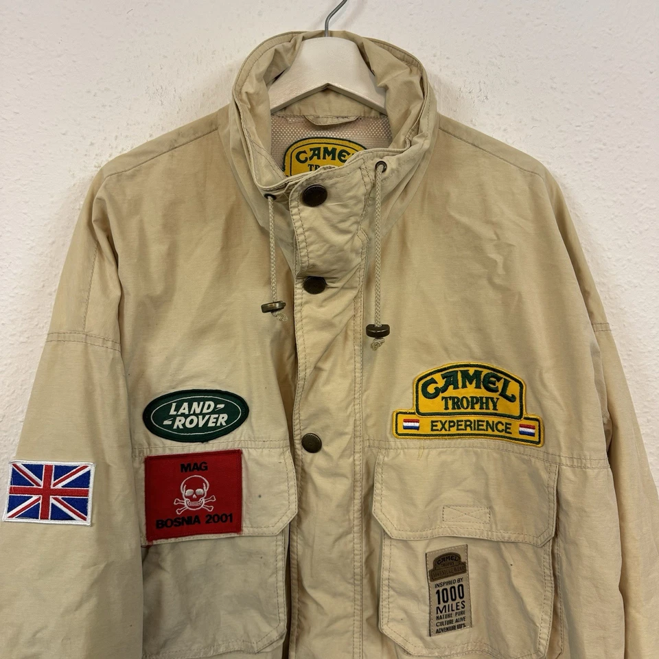 Veste Land Rover vintage Camel Trophy Adventure Wear Goretex beige taille 52 XL - Photo 2/4