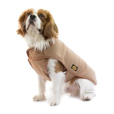 Fashion Dog Fleece-Hundemantel - Camel/Beige - 39 cm Fleecemantel Hund Mantel