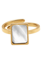 Heideman Ring Edelstahl Verstellbar Gold Rosegold Silber