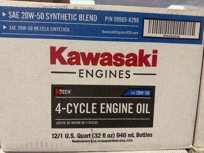 KAWASAKI 4-cycle Engine Oil SAE 20W-50 Synthetic Blend