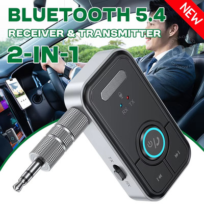 Bluetooth 5.3 Audio Receiver Adapter AUX Kabel Auto 3.5mm Klinke USB Empfänger